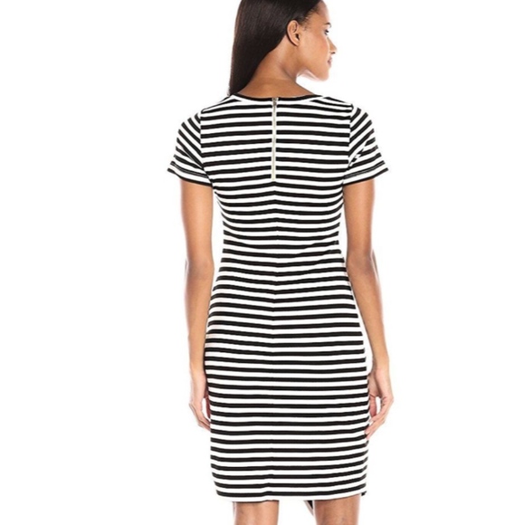 Calvin Klein Short Sleeve Stripe Dress/Flattering - Picture 2 of 3